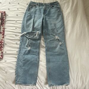 Abercrombie 90’s straight ultra high rise jeans